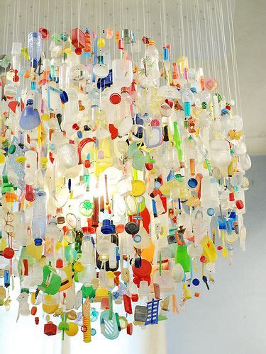 Upcycled Plastics Chandelier Recycled Art Plastic Chandelier Crafts