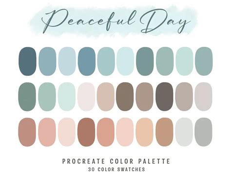 Procreate Color Palette Color Swatches Neutral Nude Etsy The Best