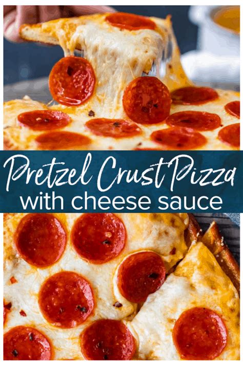 Soft Pretzel Crust Pizza With Cheese Sauce Little Caesars Copycat