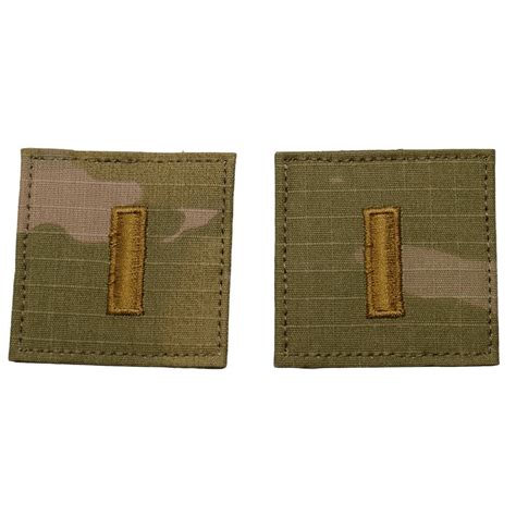 2lt 2nd Lieutenant Rank Ocp Patch With Hook Fastener For Ocp Uniforms