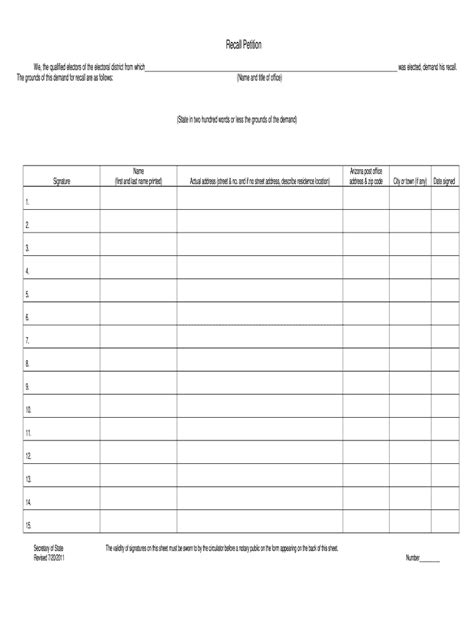 Printable Petition Signature Sheet Printable Form Templates And Letter