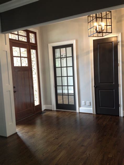 It has a bit of many colors and the color shifts as the light does. Urbane bronze doors by Sherwin Williams I love the dark ...