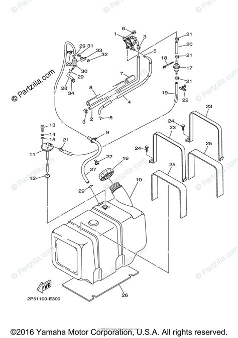 Yamaha Side By Side 2006 Oem Parts Diagram For Fuel Tank