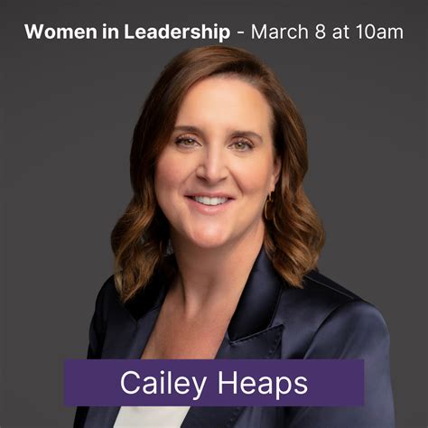 Meet Cailey Heaps She Is Another Of Our Panel Speakers For The