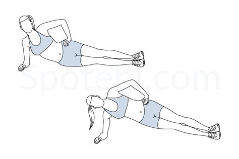 Side Plank Hip Lifts Illustrated Exercise Guide Localizador