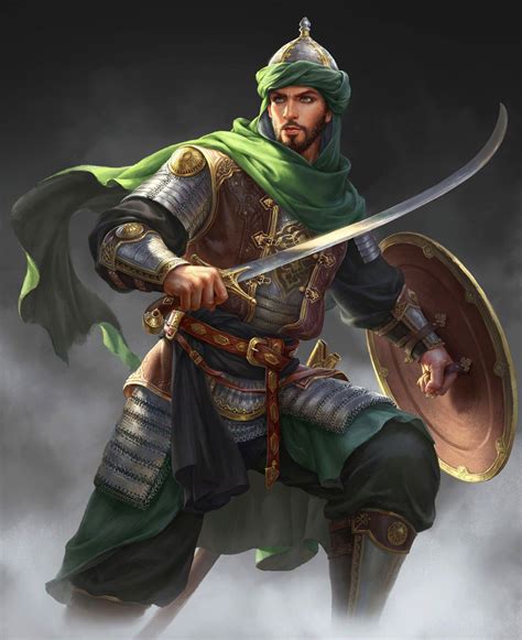 Warrior Wei Yi Zeng Persian Warrior Character Portraits Fantasy