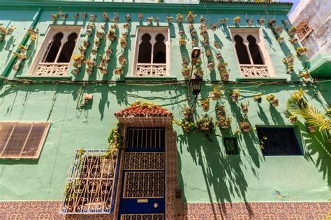 House Architecture Of Tangier City Morocco Stock Image Image Of