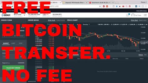 How To Transfer Bitcoin For Free From Coinbase Youtube