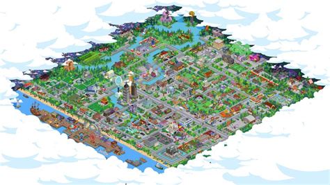 The Simpsons Simpsons Springfield Map Springfield Simpsons