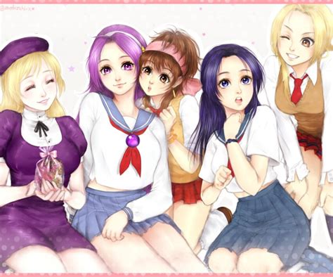 Asamiya Athena Malin Kof Momoko Kof Shijou Hinako Todoh Kasumi Toudou Kasumi Psycho