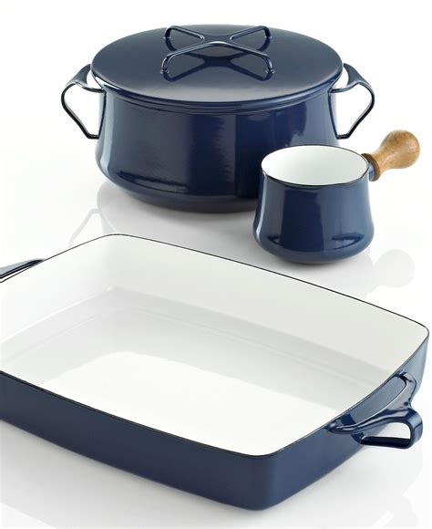 Le creuset signature enameled cast iron sauce pan with lid, 1.75 qt, indigo. Dansk Cookware, Kobenstyle Blue Collection. This is a ...