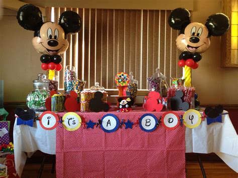 See more ideas about mickey mouse baby shower, mickey, mickey party. Mickey Mouse theme baby shower | Mickey mouse baby shower ...