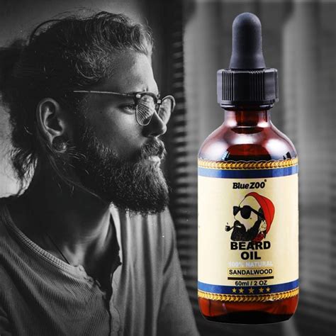 100 Natural Organic Face Beard Oil Soften Hair Growth Nourishing For