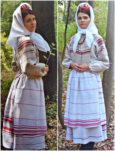 Local Style Traditional Costume Of Belarus By Region