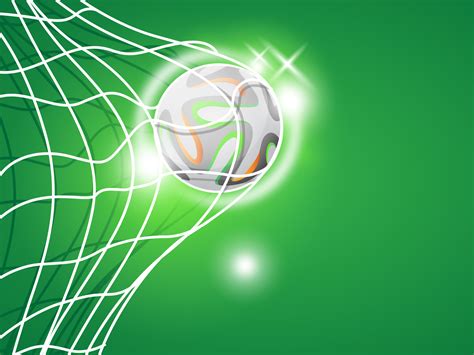 Football Goal Backgrounds Green Sports Templates Free Ppt Grounds