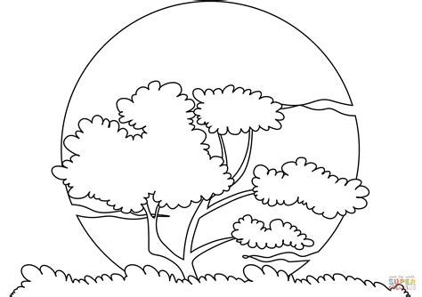 These sunset scenes are dynamic and full of character! Sunset Sun coloring page | Free Printable Coloring Pages