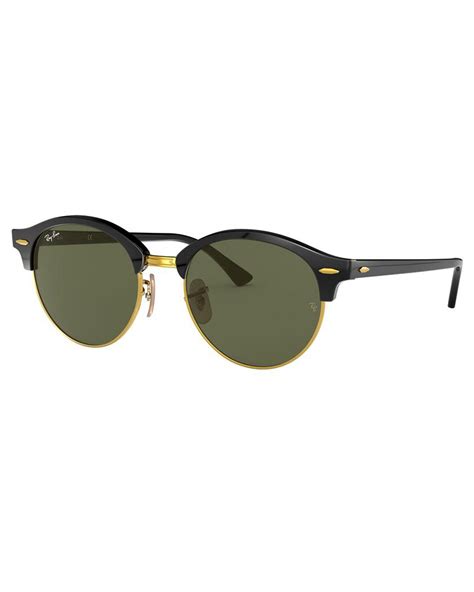 Shop Ray Ban Clubround Classic Rb4246 Sunglasses In Black Fast Shipping And Easy Returns City