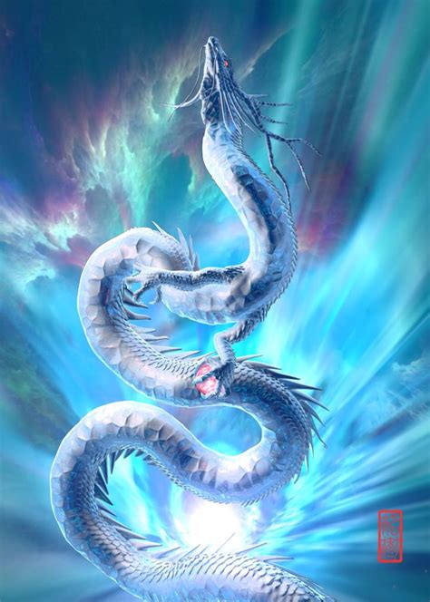 青龍 龍の絵 ドラゴンアート 美しい風景写真 龍 イラスト