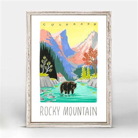 Rocky Mountain National Park Art Print Rocky Mountain Wall National