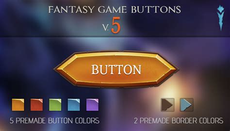 Fantasy Game Buttons V5 Gamedev Market