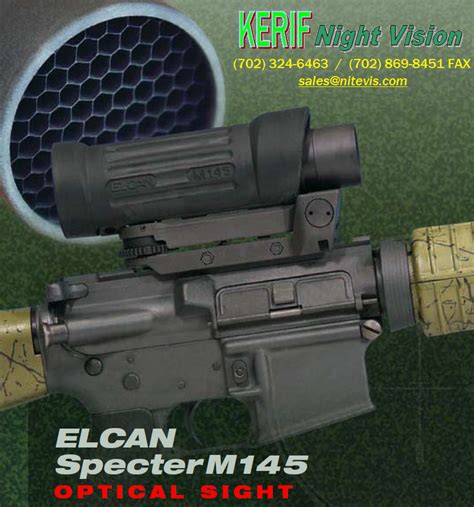Elcm145c Elcan 34x Magnification Torque Knob Mount M240 M249