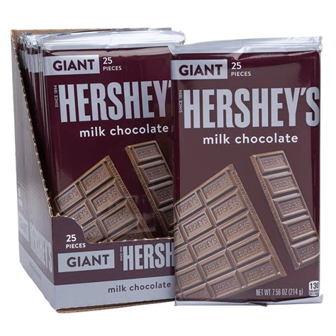 Hersheys Giant Milk Chocolate 756 Oz Bar Nassau Candy
