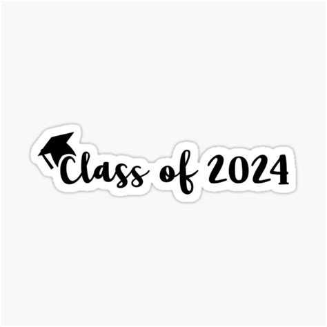 "Class of 2024" Sticker for Sale by phoebesstore | Redbubble