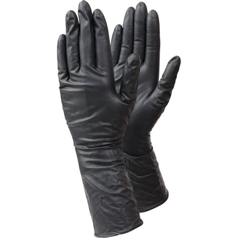 Ejendals Tegera 849 Extra Long Black Disposable Nitrile Gloves Case Of