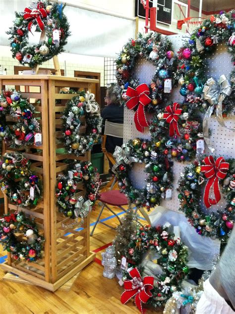 Craft Show Wreath Display From Sixty Fifty One Designs Craft Fairs