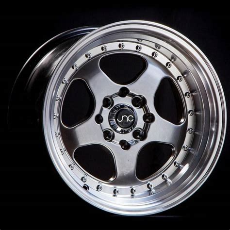 JNC Wheels Rim JNC010 Gunmetal Machined Lip 16x9 4x100/4x114.3 ET15