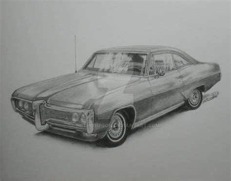 1968 Pontiac Catalina Pencil Drawing By Nethompson On Deviantart