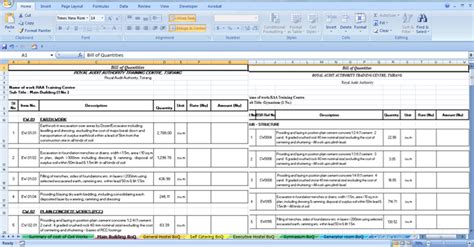 Basic formatting in excel can customize the look and feel of your excel spreadsheet. Bill Of Quantities Sample | Benefits Of A Bill Of Quantities
