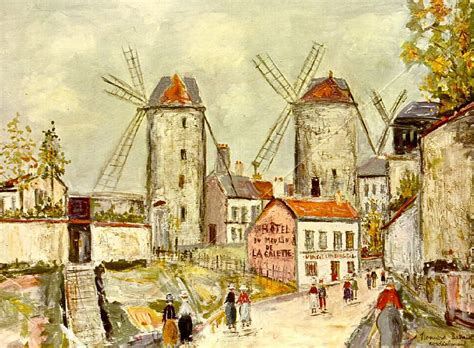Windmills Of Montmartre Maurice Utrillo