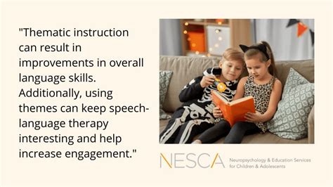 Thematic Instruction In Speech Language Therapy Nesca