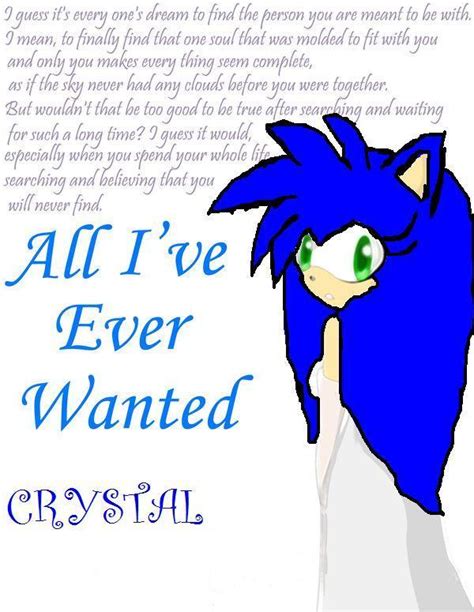 Crystal All I Ever Wanted Sonic Fan Characters Recolors Are Allowed