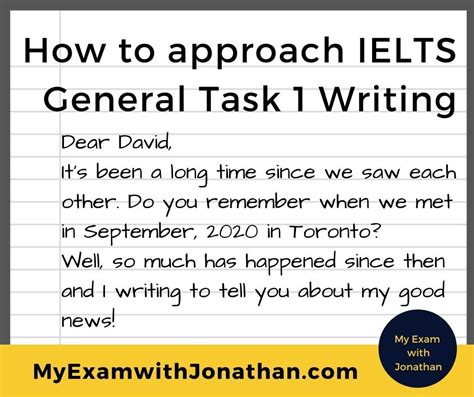 How To Approach Ielts Writing Task 1 General — Ielts Training With