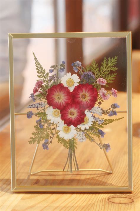 Pressed Flower Frame Botanical Art Frame Pressed Dried Flower Frame