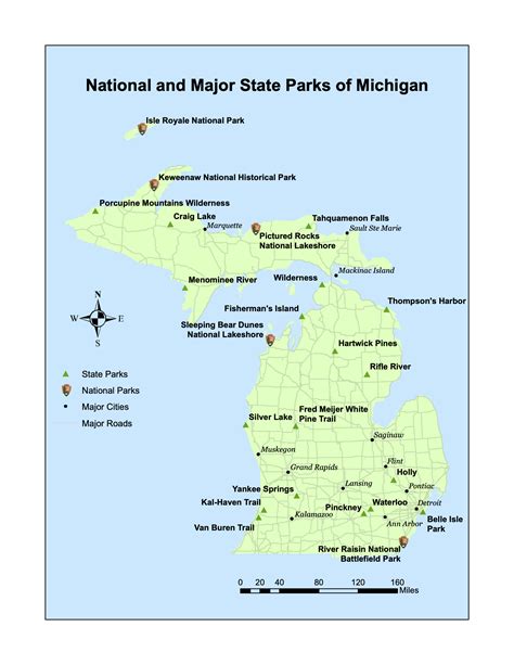 Michigan Parks Map – Thomas Hamming – GIS and Cartography
