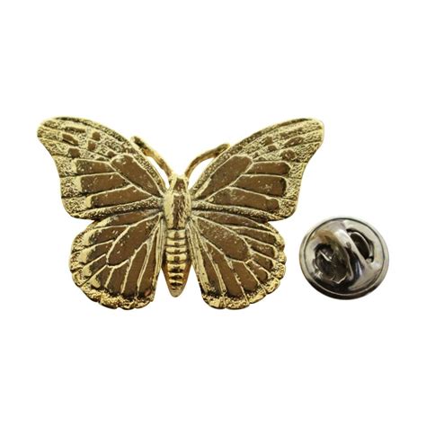 Monarch Butterfly Pin ~ 24k Gold ~ Lapel Pin Butterfly Pin Monarch