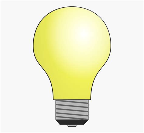 Linelightingyellow Led Light Bulb Clip Art Free Transparent
