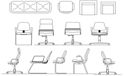 2d Chair Block Design