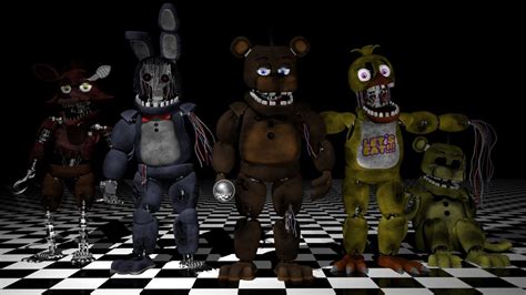 Fnaf 2 Withered Animatronics Sing The Fnaf Song Youtube