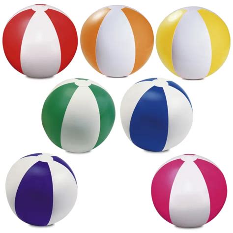 6 X Inflatable Blowup Colour Panel Beach Ball Holiday Party Swimming Garden Toy 635 Picclick