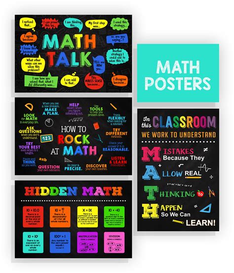 Buy 4 Pieces Math S Teacher S For Classroom Math S For Middle And High