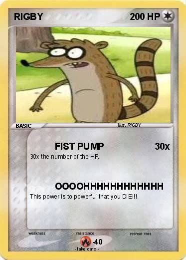 Pokémon Rigby 124 124 Fist Pump My Pokemon Card