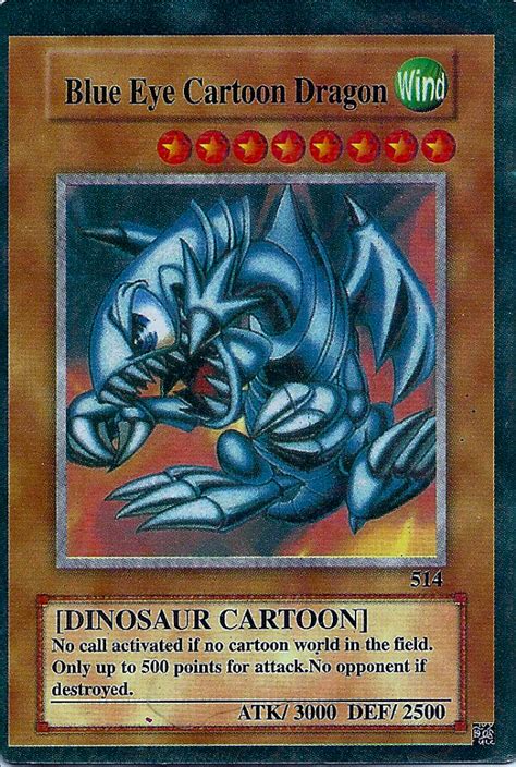 Counterfeit Yu Gi Oh Cards Name Blue Eye Cartoon Dragon Card Type Monster