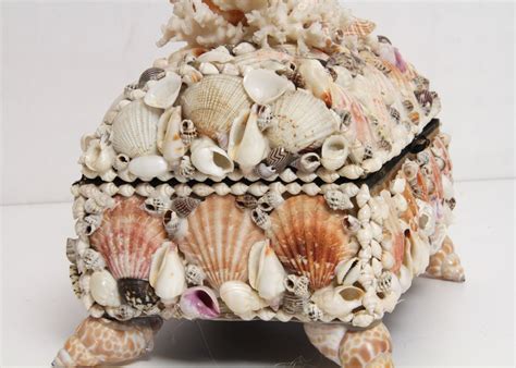 Jewelry Box Decorated With Sea Shells Ebth