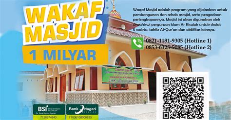 Program Waqaf Masjid Waqaf Arrisalah
