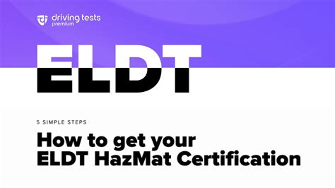 How To Get Your Hazmat Eldt Certification In Days Simple Steps