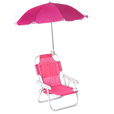 Kids Beach Chair Outdoor Folding Chairs With Removable Beach Umbrella